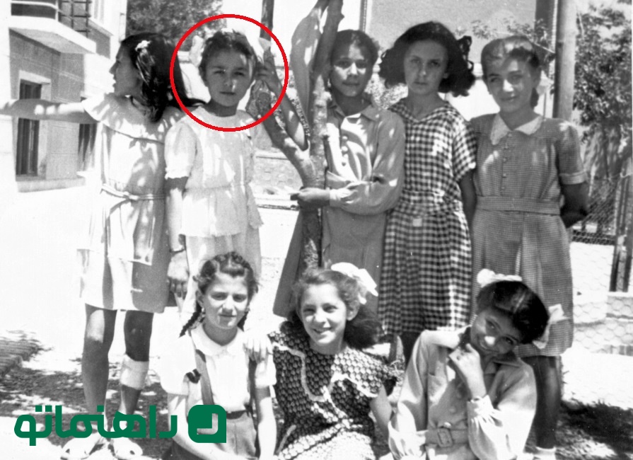فرح پهلوی در 7 سالگی
