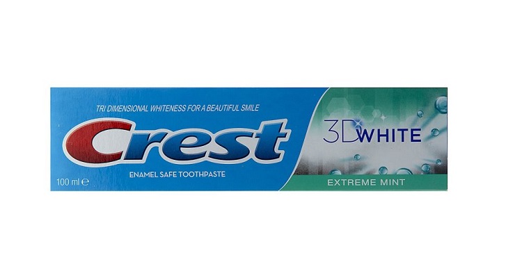 خمیر دندان کرست سری 3D White مدل Exterme Mint حجم 100 میلی لیتر 