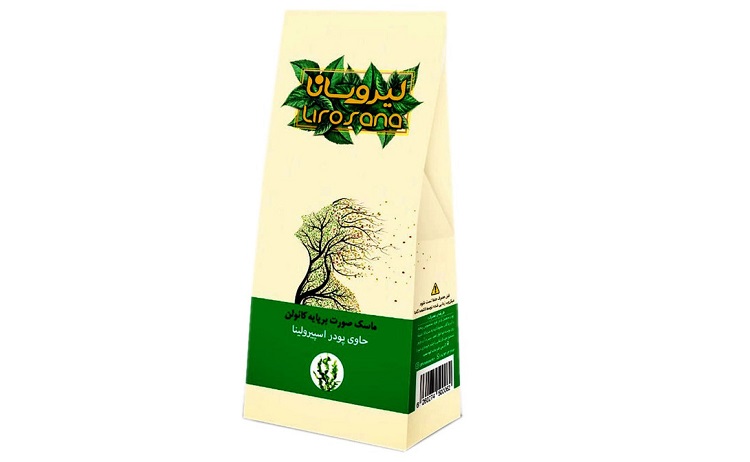 ماسک صورت لیروسانا مدل خاک رس و اسپیرولینا وزن 100 گرم 