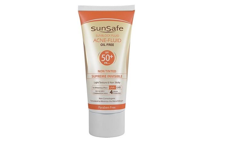کرم ضد آفتاب سان سیف مدل ACNE-FLUID حجم 50 میلی لیتر 