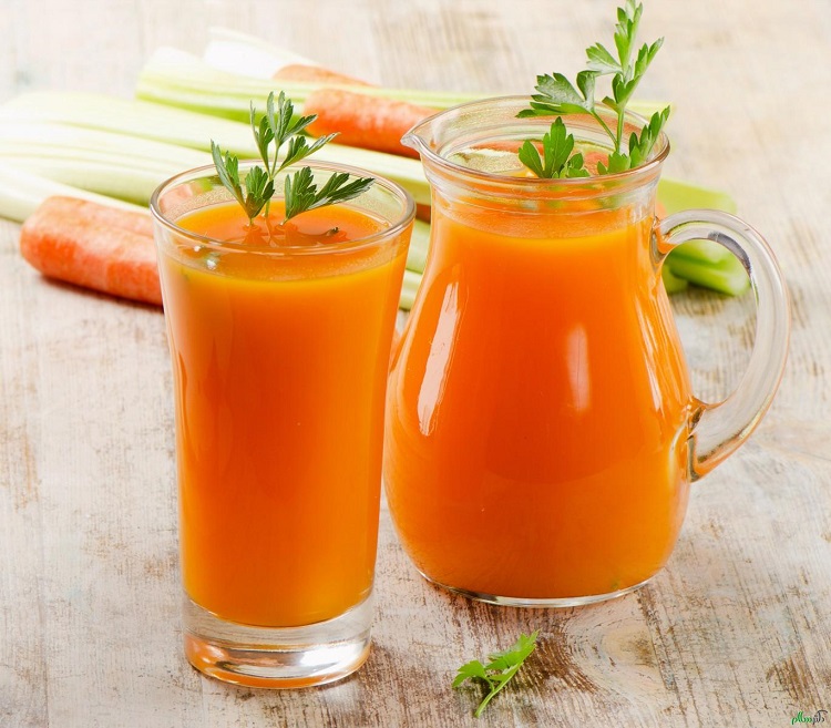  آب هویج بستنی