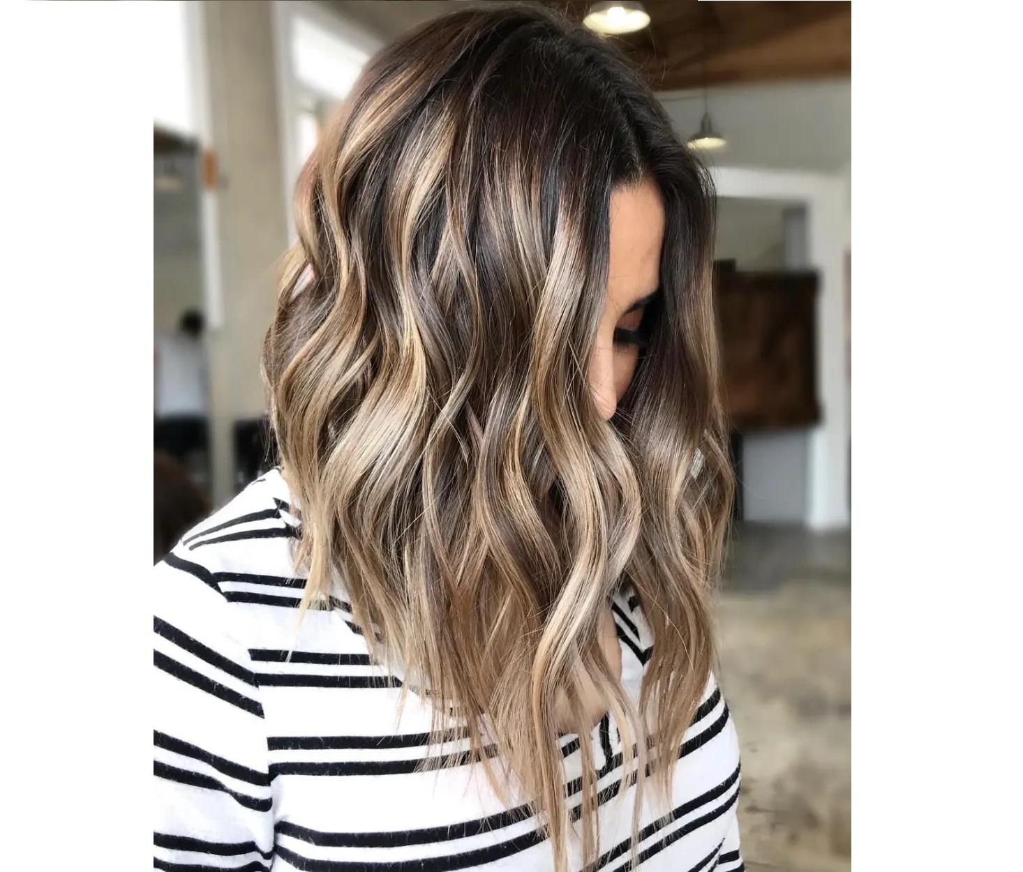 بالیاژ قهوه ای روشن