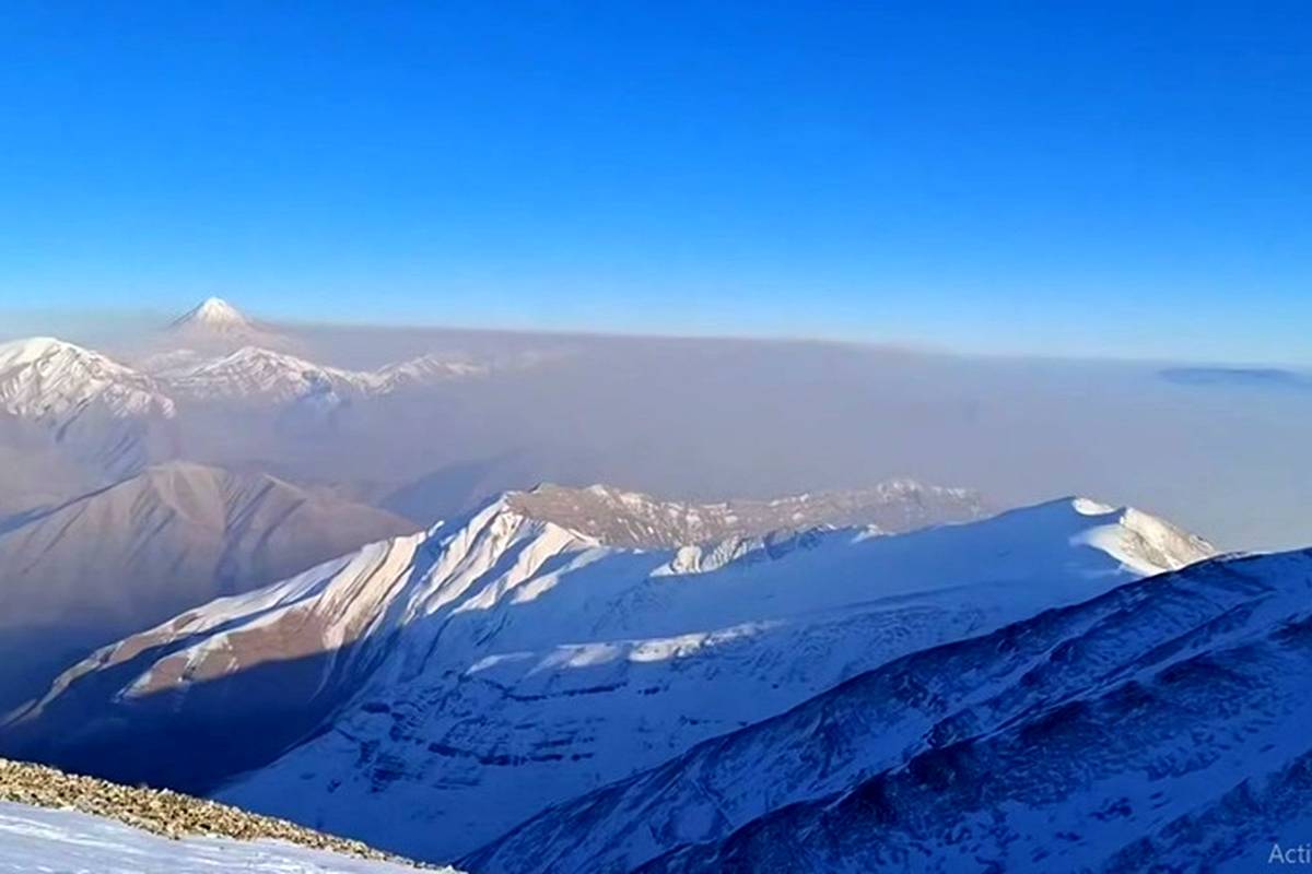 عکس زیرخاکی از قله دماوند در عصر قاجار