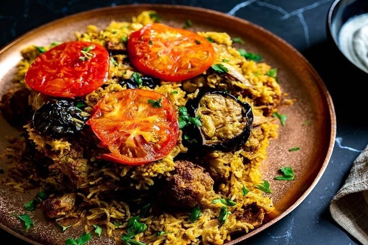 خوشمزه بپزید؛ بادمجان پلو قزوینی؛ پلو مخلوط خوشمزه و مقوی