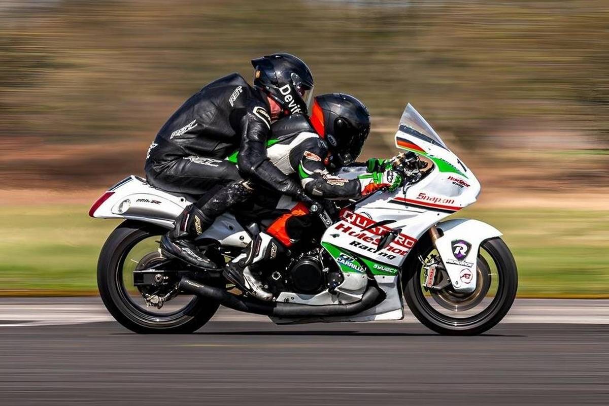 رکوردشکنی موتورسیکلت سوزوکی با قدرت لامبورگینی