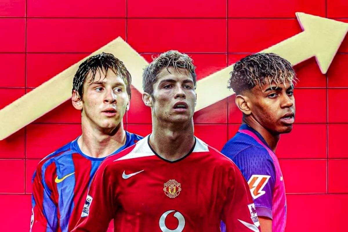 مقایسه عملکرد لامینه یامال با لیونل مسی و کریستیانو رونالدو بعد از ۱۰۰ مسابقه 