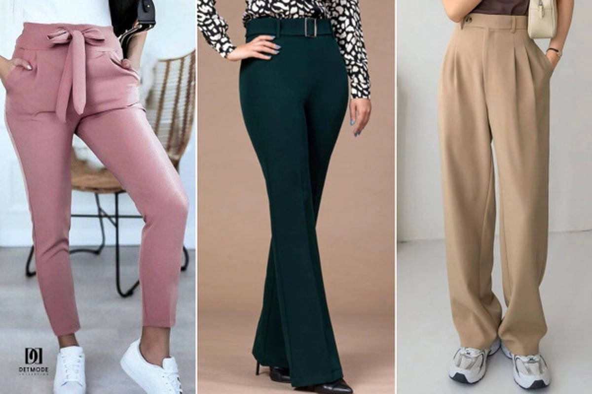 برای دوخت شلوار زنانه چه مقدار پارچه نیاز داریم ؟ | راهنمای کامل انواع شلوار زنانه و متراژ مصرفی پارچه