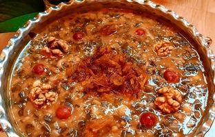 طرز تهیه آش میوه مجلسی با میوه تازه و خشک