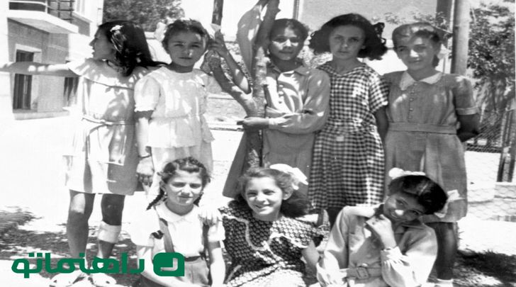 فرح پهلوی 7 ساله در مدرسه ایتالیایی + عکس