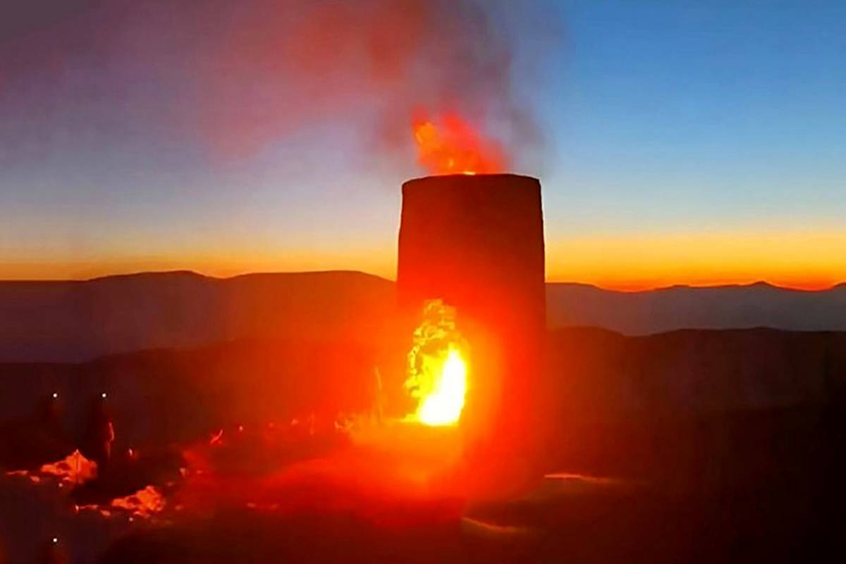 یک بلاگر قلعه ۱۵۰۰ ساله گیلان را آتش زد!