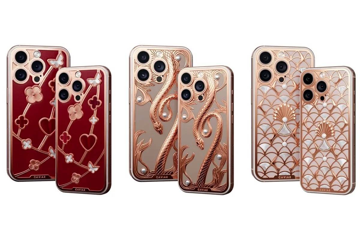 کاویار از نسخه ویژه ولنتاین آیفون 16 پرو با مروارید و جواهر رونمایی کرد