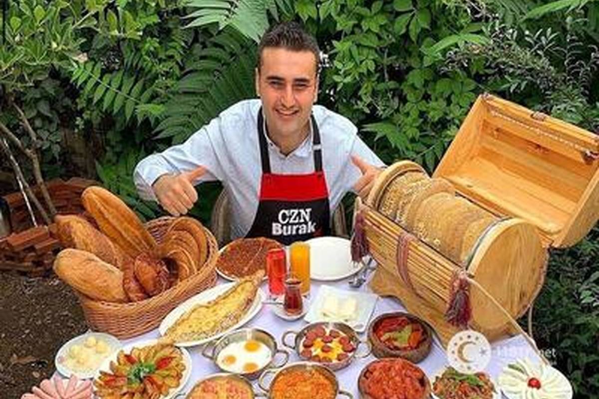 حمایت بوراک آشپز معروف ترک از ایران به سبک خودش/ طرح زیبای او را ببینید + ویدئو