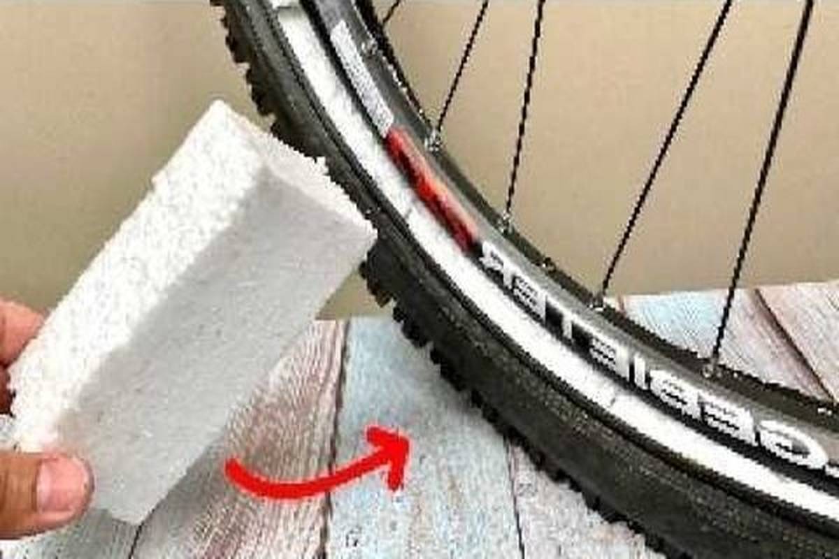 ترفندی ساده برای تعمیر لاستیک و تیوب دوچرخه + ویدئو
