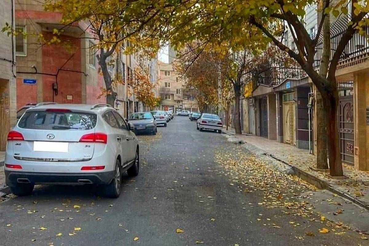 تهران قدیم؛ «شتربان و دو شترش» در حال عبور از محله خانی آباد نو؛ سال 52 + تصویر