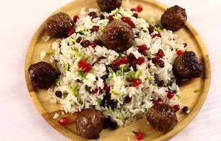 با کوفته ریزه و انار یک پلوی متفاوت برای شب یلدا درست کن + فوت و فن