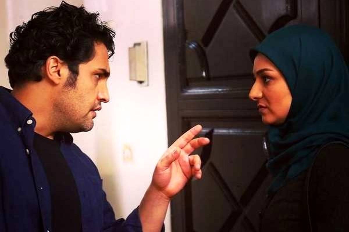 «ویدا جوان و امیر محمد زند» در اتاق گریم سریال «ماه و پلنگ»؛ سال 1395 + عکس