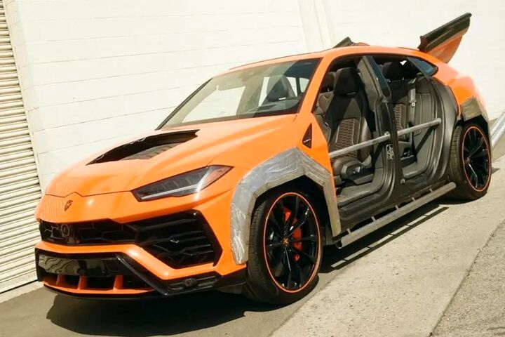 طراحی بسیار عجیب شاسی بلند لامبورگینی / اوروس بدون دَر