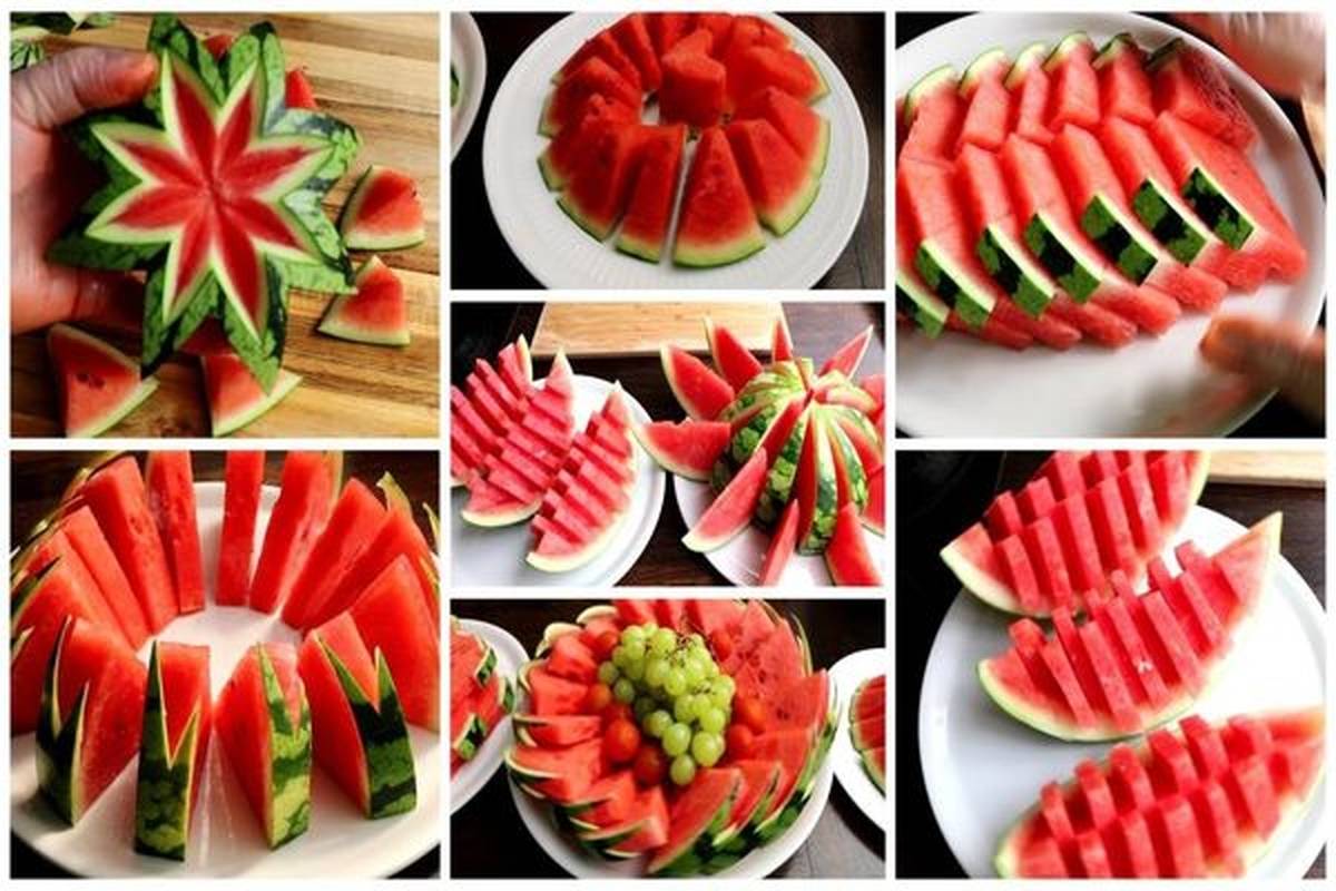 5 ایده جالب برای برش و تزئین هندوانه در خرداد 1404 + ویدئو
