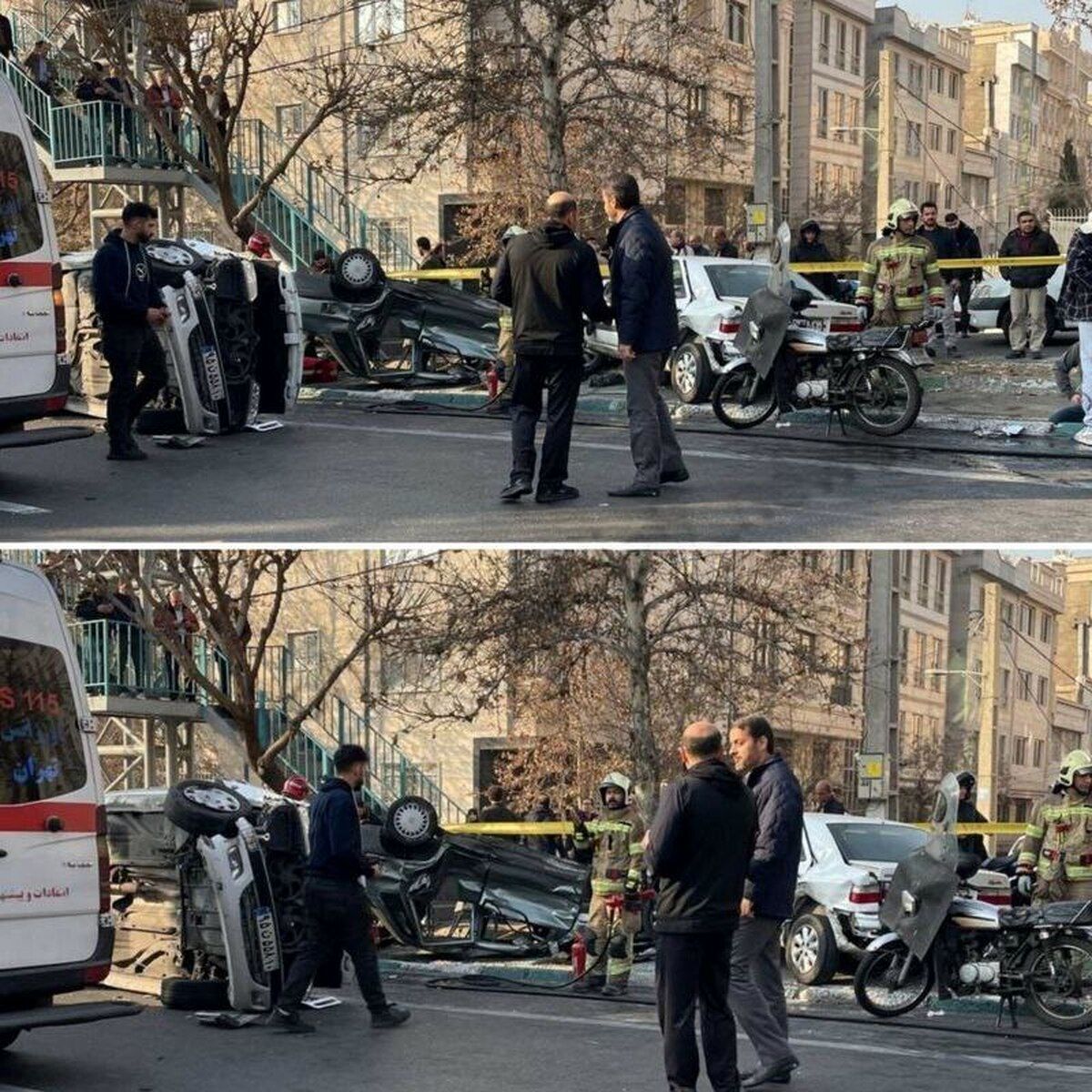 
تصادف در اتوبان شهید ستاری؛ ۶ نفر مصدوم شدند
