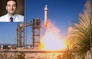 (تصویر) سفر متخصص قلب ایرانی به فضا 