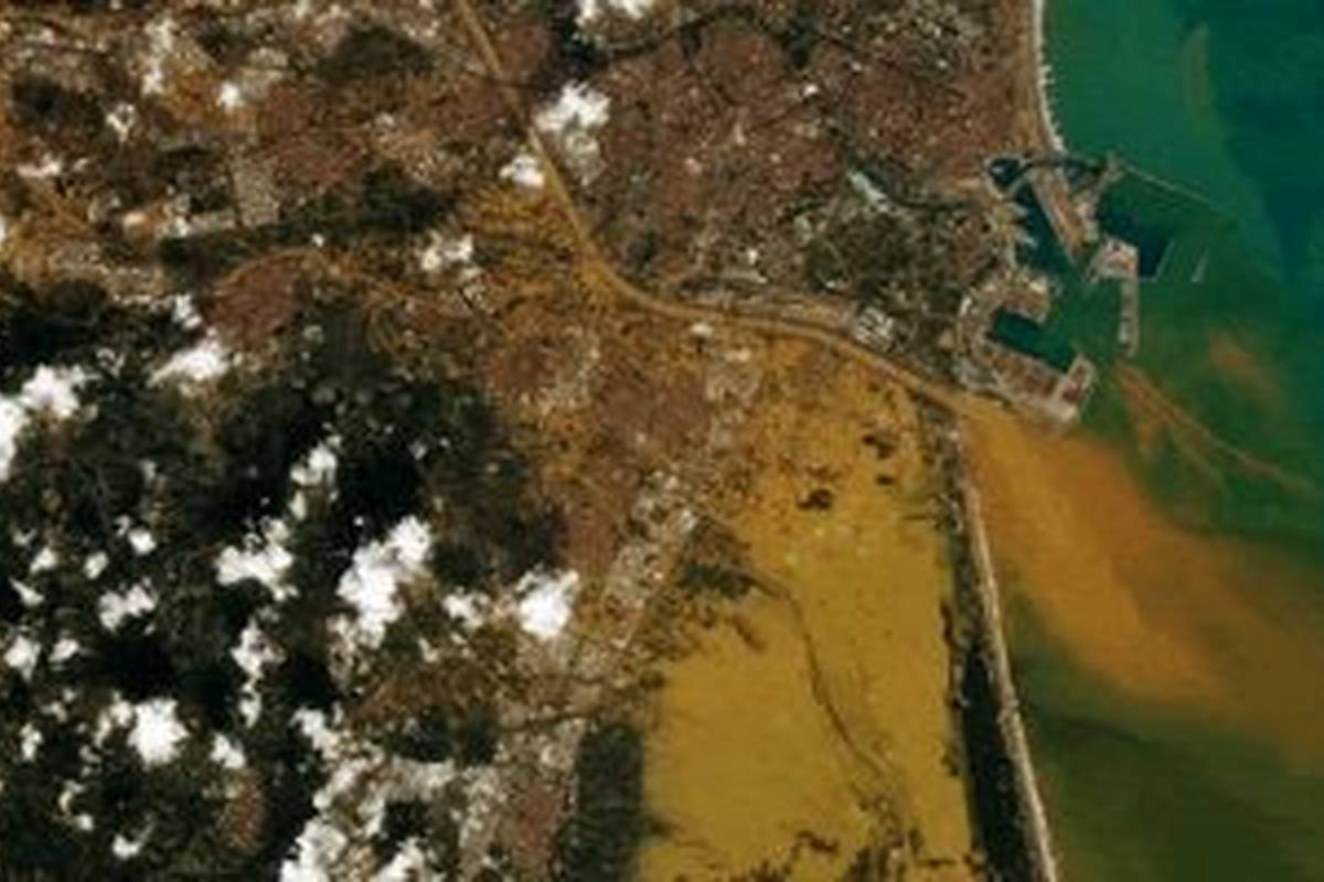 تصویر ترسناک ماهوارهای از قبل و بعد از سیل در والنسیا