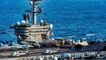 زیردریایی ۱۰۰ میلیون دلاری ناو هواپیمابر آمریکا را غرق کرد