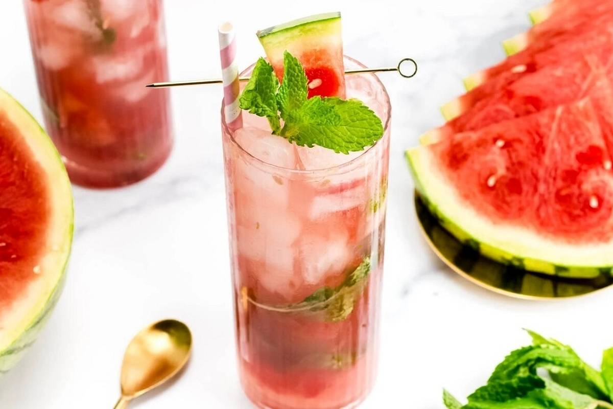 طرز تهیه موهیتوی هندوانه برای نذری محرم + ویدئو
