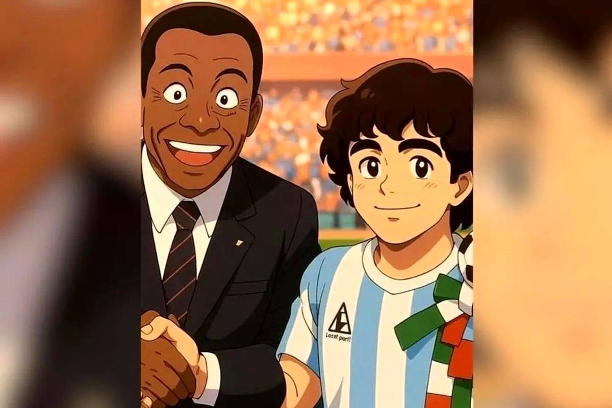 تصاویر هوش مصنوعی از چهره‌های کارتونی ستارگان فوتبال دنیا + ویدئو