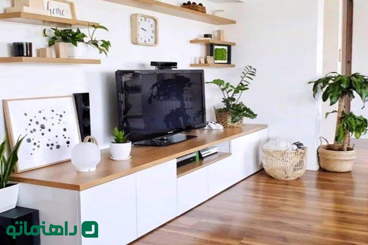 7 دکوری برای میز تلویزیون که اتاق نشیمن را زیر و رو می کند
