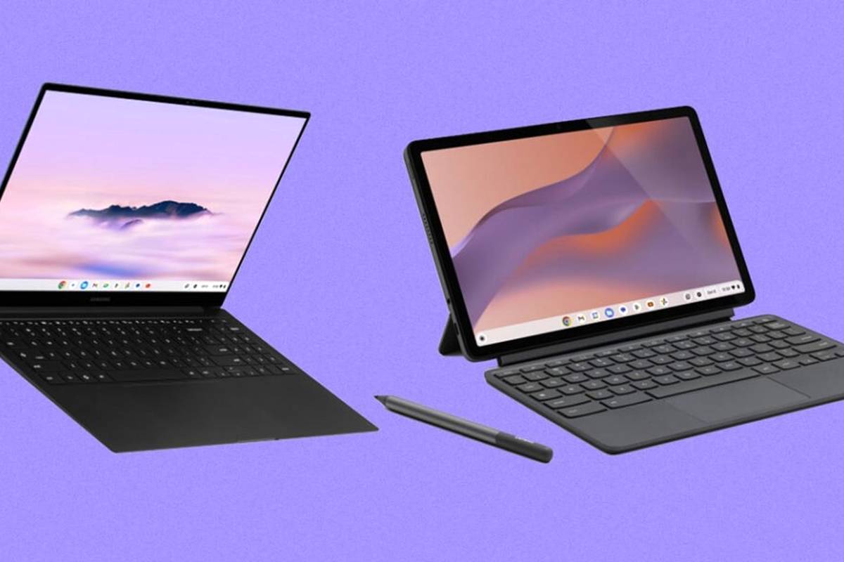 کروم‌بوک‌های جدید سامسونگ و لنوو معرفی شدند؛ رونمایی از دکمه مخصوص هوش مصنوعی گوگل