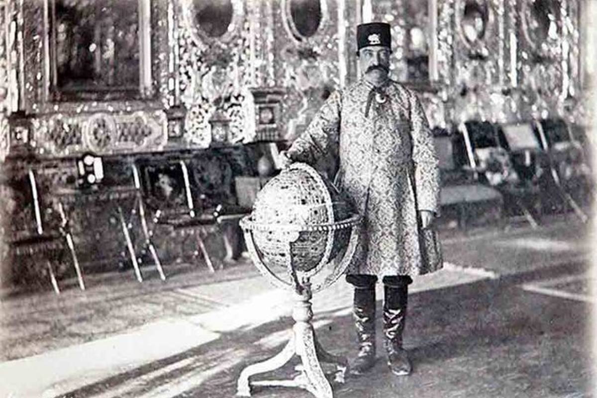 کره جواهرنشان ناصرالدین شاه با هزاران الماس 