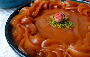 خوشمزه بپزید؛ طرز تهیه حلوای نقل دبی (حلوای تافی)