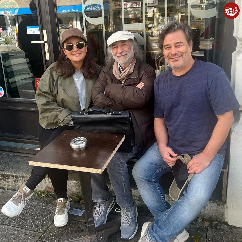 (عکس) دیدار پیمان قاسم خانی و همسرش با فرزندخوانده «فروغ» در آلمان