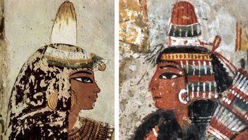 (عکس) ماجرای کلاه‌های مخروطی مرموز در نقاشی‌های مصر باستان چیست؟