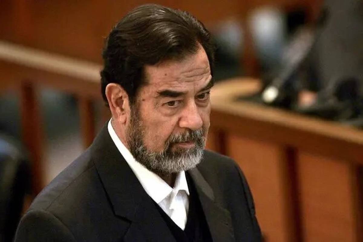 عاشقانهترین عکس ثبت شده از صدام با همسرش!