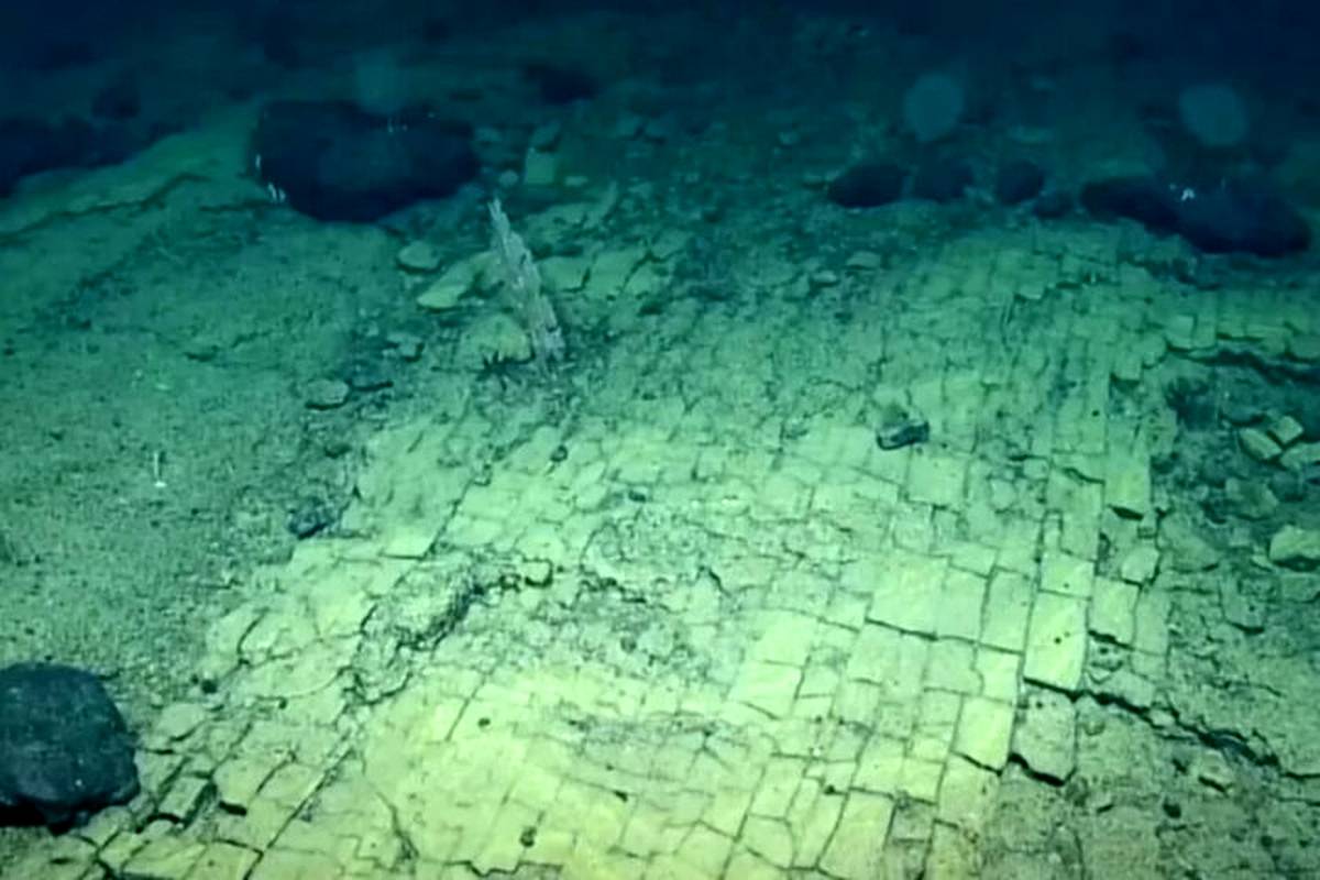 معمای جاده آجری زرد مرموز در اعماق اقیانوس آرام