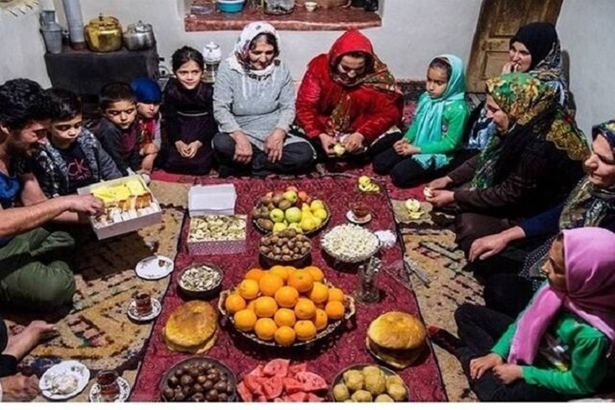 شب چله به رسم مردمان دیار شیرین و فرهاد