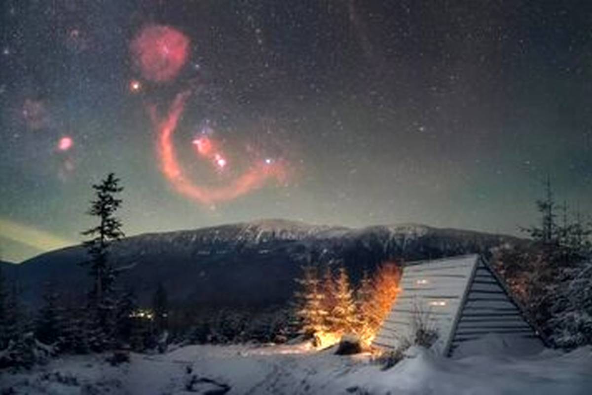 تصویر روز ناسا: طلوع صورت فلکی شکارچی بر فراز کوههای برفی لهستان